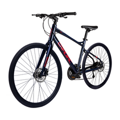 CRADIAC - Concept X | 24 Speed Gear Hybrid Cycle | 700 * 35 C Bike | Rigid Fork | 6061 Alloy Frame | 700 * 35C Nylon Tires | Shimano hydraulic Dual DISC Brakes | Ideal for 15+ Years Men/Boys/Girls