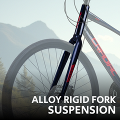 CRADIAC - Concept X | 24 Speed Gear Hybrid Cycle | 700 * 35 C Bike | Rigid Fork | 6061 Alloy Frame | 700 * 35C Nylon Tires | Shimano hydraulic Dual DISC Brakes | Ideal for 15+ Years Men/Boys/Girls