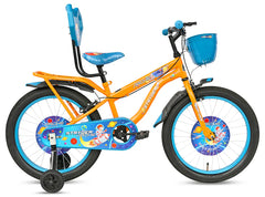TATA Stryder Arche 20T Kids Cycle with Integrated Carrier and Support Wheel with Basket | 2.40" Wide Tyres | Ideal for Age 6-11 Years for Boys and Girls (Deep Sky Blue)
