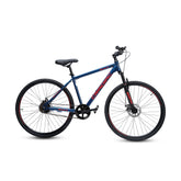 CRADIAC Spark Single Speed | 18.5 INCH HI-TENSILE Steel Frame | 700C T Hybrid Bike | Front Suspension | Dual DISC | Unisex