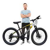 CRADIAC - REDEEMER 21 Speed Gear Cycle | 27.5" T Cycle for Boys 12 to 15 Years | Bicycle for Men Adult | Mountain Bike with Front Suspension & Dual Disc Brakes| Unisex MTB Cycle for Men |