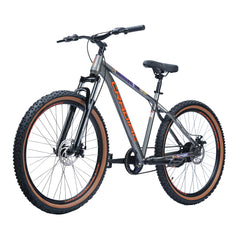 CRADIAC Dexter Single Speed | 18.5 INCH HI-TENSILE Steel Frame | 27.5T Mountain Bike | Front Suspension | Dual DISC