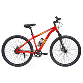 TUNGSTEN - Fire Storm Single Speed | Hi-Tensile Steel Frame | Dual Disc Brakes | Suspension Fork | Unisex MTB | Ideal for 12+ Years