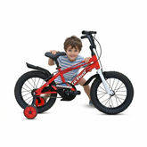 CRADIAC - BOOMER 16 Inch Kids Cycle for Boys & Girls | Cycle for 4 to 6 Years | 16T Bicycle for Beginner Kids Bike with Comfortable Seat, Support Wheel & V Brake | Cycle for Girls & Boys