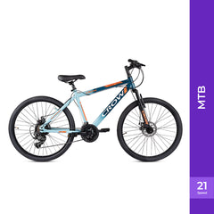 CROW - Spencer Hawk 21 Speed | Blue | 27.5 INCH Mountain Bike | Dual DISC Brake | Suspension Fork | HITENSILE Steel Frame | Unisex MTB