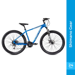 CROW - Fusion | 6061 Light Weight Alloy Frame | 24 Speed Shimano Powered | Zoom Lockout Suspension | 29" T MTB