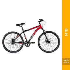 TUNGSTEN - Urban Mount Single Speed | 27.5 INCH Mountain Bike | HITENSILE Steel Frame | Dual DISC Brake | Ideal for 12+ Years | Ideal for 5.4FT to 5.8FT | Unisex