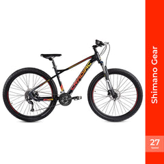 CRADIAC - Storm | 27 Speed Gear Mountain Bike | Zoom MASERA Lockout Suspension | 27.5" Inch MTB Cycle| Hydraulic Disc Brake | 6061 Alloy Frame | for 15+ Years Men/Boys/Girls/Women
