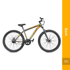CROW - Meridian Single Speed | 29" Unisex MTB | MTB Cycle with Dual Disc Brake | HI TENSILE Steel Frame | Mountain Bike | Unisex | Ideal for 5.8 FT +