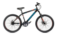 Cradiac Globetrotter Single Speed MTB, 26 Inch High Performance Mountain Cycle for Men with Front Suspension & Dual disc Brakes | Ideal for 12+ Years, Unisex, Frame Size - 18.5 Inch