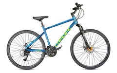 Cradiac Gunner PRO MAX 21 Speed 6061 Alloy Hybrid Cycle 21 Geared Bicycle for Men with Zoom Lockout Suspension & Dual Disc Brake Hybrid Bike | for 15+ Years, Unisex, Frame Size : 18.5 Inch, Teal Blue