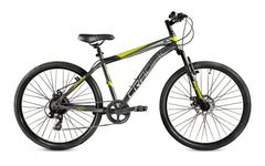 CRADIAC Hustler X7 7 Speed 29 inch Steel Geared High Performance Mountain Cycle for Men with Front Suspension & Dual disc Brakes | Ideal for 14+ Years, Unisex, Frame Size - 18.5 Inch