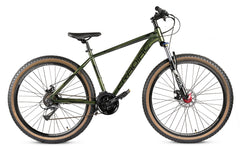 CRADIAC Alpha PRO 21 Speed 6061 Alloy Cycle 27.5 T 21 Speed Gear Bicycle for Men with Front Zoom Lockout Suspension & Dual Disc Brake Mountain Bike | Ideal for 15+ Years, Unisex, Frame Size : 18 inch