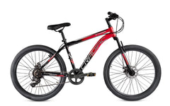 CRADIAC Stinger X7-7 Speed Cycle for Men with Dual Disc Brakes & Front Suspension Fork, 29 T 7 Speed Bicycle for Adults with Hitensile Steel Frame, Ideal for 12+ Years Unisex, 18.5 Inch Frame