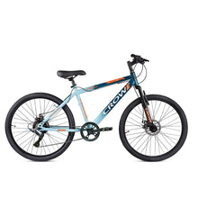 CROW - Spencer Hawk 7 Speed | Blue | 27.5 INCH Mountain Bike | Dual DISC Brake | Suspension Fork | HITENSILE Steel Frame | Unisex MTB