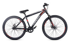 Cradiac Xplorer Single Speed High Performance Steel Mountain Cycles for Men with Front Suspension & Dual Disc Brake MTB Bike 29 T | Ideal for 15+ Years, Unisex, Frame Size : 18.5 inch