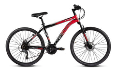CRADIAC Stinger 21 Speed 27.5 inch Steel Geared High Performance Mountain Cycle for Men with Front Suspension & Dual disc Brakes | Ideal for 12+ Years, Unisex, Frame Size - 18.5 Inch