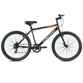 CROW - Spencer 7 Speed | 26" INCH City Bike | Black | HITENSILE Steel Frame | V Brake | Ideal for Boys/Girls/Men