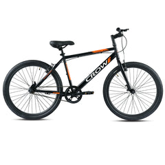 CROW Spencer Single Speed | 26" INCH City Bike | Black | HITENSILE Steel Frame