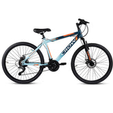 CROW - Spencer | 21 Speed Mountain Cycle | 26" Inch City Bike | Blue | 18.5" Hi-tensile Steel Frame | Dual Disc Brakes