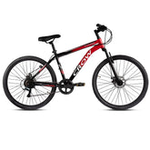 CROW - Stinger X7 7 Speed Red | 29" INCH Mountain Bike | Dual DISC Brake | HITENSILE Steel Frame | Unisex | Ideal for Boys/Men/Women with 5 to 5.8 FT