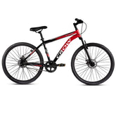 CROW - Stinger X7 Single Speed Red | 29" INCH Mountain Bike | Dual DISC Brake | HITENSILE Steel Frame | Unisex | Ideal for Boys/Men/Women with 5 to 5.8 FT