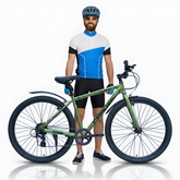CRADIAC - SHADOWFAX 8 Speed | 700X45 C Nylon Cycles for Mens Adult | Hybrid Cycle for Adults | Cycles Hybrid | 8 Speed Gear Cycle for Adults with Rigid Fork and V Brake | Ideal for 5.8FT + Unisex