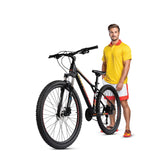 CRADIAC - Storm Dominus 24 Speed | 29 Inch Mountain Bike | 24 Speed Shimano Gear | Shimano Hydraulic Disc Brakes | SR Suntour Lockout Suspension | Aluminium Alloy Frame | Unisex | Ideal for 5.8 FT+