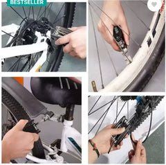 SHRI BICYCLES 13 in 1 Multifunctional Bicycle Repair Toolkit Complete Tool Set for Bike (Steel) Cycling Stand (Steel, Black)