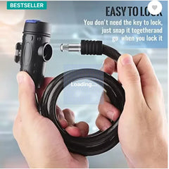 Bicycle Lock Cable with Mounting Bracket