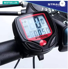 Strauss Computer Odometer with LCD Display|Auto Sleep & Wake up Mode Wired Cyclocomputer