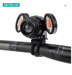 Bicycle Headlight with Warning Lights - Zoom-able 4-Mode