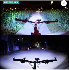 Bicycle Headlight with Warning Lights - Zoom-able 4-Mode