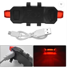 Bicycle Rear Light- 5-LED USB Rechargeable