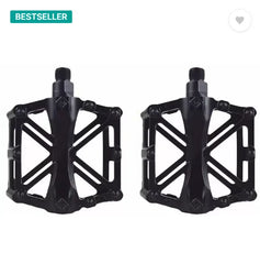 Aluminium Alloy MTB Cycle Road Bicycle Flat Pedal (Black)