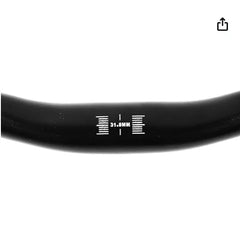 HABROK Bicycle MTB Long Handlebar 31.8mm, 660mm Fit for Mountainbike, Road Bike, BMX, Fixie Gear, Bicycle (Alloy steel - Black)