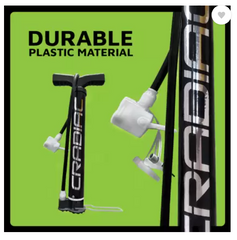 Cradiac Dual Valve Black Pump(Ball, Bicycle)