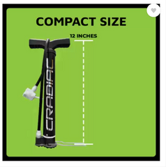Cradiac Dual Valve Black Pump(Ball, Bicycle)