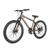 CRADIAC Squad 7 Speed High Performance Steel Mountain Cycles for Men with Front Suspension & Dual Disc Brake 7 Geared MTB Bike 29 T | Ideal for 15+ Years, Unisex, Frame Size : 18.5 inch