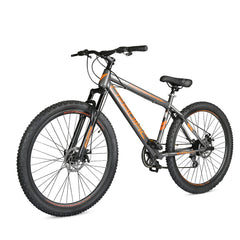 CRADIAC Squad 7 Speed High Performance Steel Mountain Cycles for Men with Front Suspension & Dual Disc Brake 7 Geared MTB Bike 29 T | Ideal for 15+ Years, Unisex, Frame Size : 18.5 inch