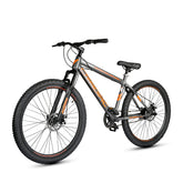 Cradiac Squad Single Speed High Performance Steel Mountain Cycles for Men with Front Suspension & Dual Disc Brake MTB Bike 29 T | Ideal for 15+ Years, Unisex, Frame Size : 18.5 inch