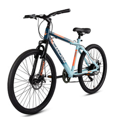 CROW - Spencer Hawk 7 Speed | Blue | 27.5 INCH Mountain Bike | Dual DISC Brake | Suspension Fork | HITENSILE Steel Frame | Unisex MTB