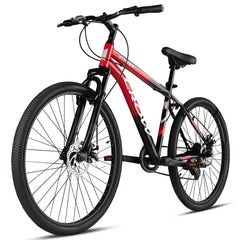 CROW - Stinger X7 7 Speed Red | 29" INCH Mountain Bike | Dual DISC Brake | HITENSILE Steel Frame | Unisex | Ideal for Boys/Men/Women with 5 to 5.8 FT
