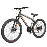 Cradiac Squad 21 Speed High Performance Steel Mountain Cycles for Men with Front Suspension & Dual Disc Brake 21 Geared MTB Bike 29 T | Ideal for 15+ Years, Unisex, Frame Size : 18.5 inch