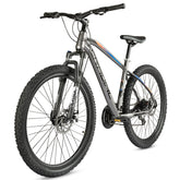 Cradiac XC 900 24 Speed 6061 Alloy Cycle 27.5 T 24 Geared Bicycle for Men with Front Zoom Lockout Suspension & Dual Disc Brake Mountain Bike | Ideal for 14+ Years, Unisex, Frame Size : 18 Inch, Grey