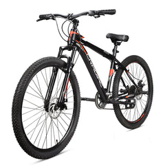 Cradiac Xplorer 7 Speed High Performance Steel Mountain Cycles for Men with Front Suspension & Dual Disc Brake 7 Geared MTB Bike 29 T | Ideal for 15+ Years, Unisex, Frame Size : 18.5 inch