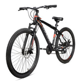 Cradiac Xplorer 21 Speed High Performance Steel Mountain Cycles for Men with Front Suspension & Dual Disc Brake 21 Geared MTB Bike 29 T | Ideal for 15+ Years, Unisex, Frame Size : 18.5 inch