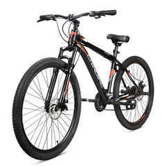 Cradiac Xplorer 21 Speed High Performance Steel Mountain Cycles for Men with Front Suspension & Dual Disc Brake 21 Geared MTB Bike 29 T | Ideal for 15+ Years, Unisex, Frame Size : 18.5 inch