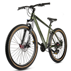 CRADIAC Alpha PRO 21 Speed 6061 Alloy Cycle 27.5 T 21 Speed Gear Bicycle for Men with Front Zoom Lockout Suspension & Dual Disc Brake Mountain Bike | Ideal for 15+ Years, Unisex, Frame Size : 18 inch
