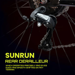 CROW - SPEEDLINER 7 Speed | 700 * 35C Hybrid | 7 Gear Hybrid Cycle | Dual Disc Brakes | Suspension Fork | HITENSILE Steel Frame | Unisex